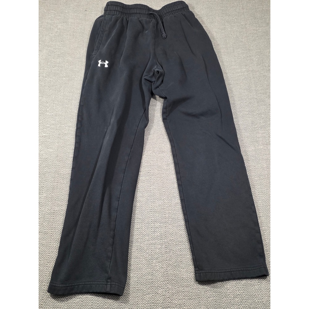 Under Armour‎ Mens Black Fleece Sweatpants Joggers Relaxed Fit Small RN96510